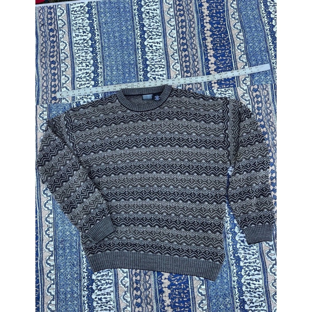 Vintage Patterened KNIGHTSBRIDGE Knit sweater